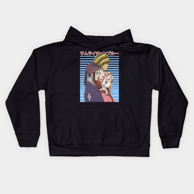 Graphic Art Characters Comedy Japanese Anime Kids Hoodie by Cierra Bauch